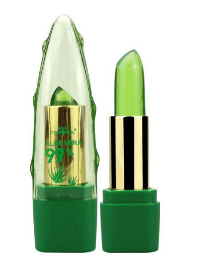 STORAZONE Makeup 1PC Aloe Vera Gel Color Changing Lipstick Gloss  Moisturizer Anti-drying Desalination Fine-grain Lip Blam Care