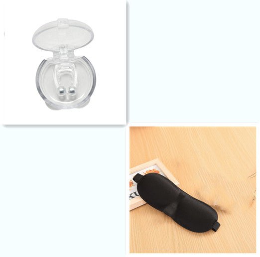 STORAZONE Makeup 1pcs and 1mask Silicone Magnetic Anti Snore Stop Snoring Nose Clip Sleep Tray Sleeping Aid Apnea Guard Night Device