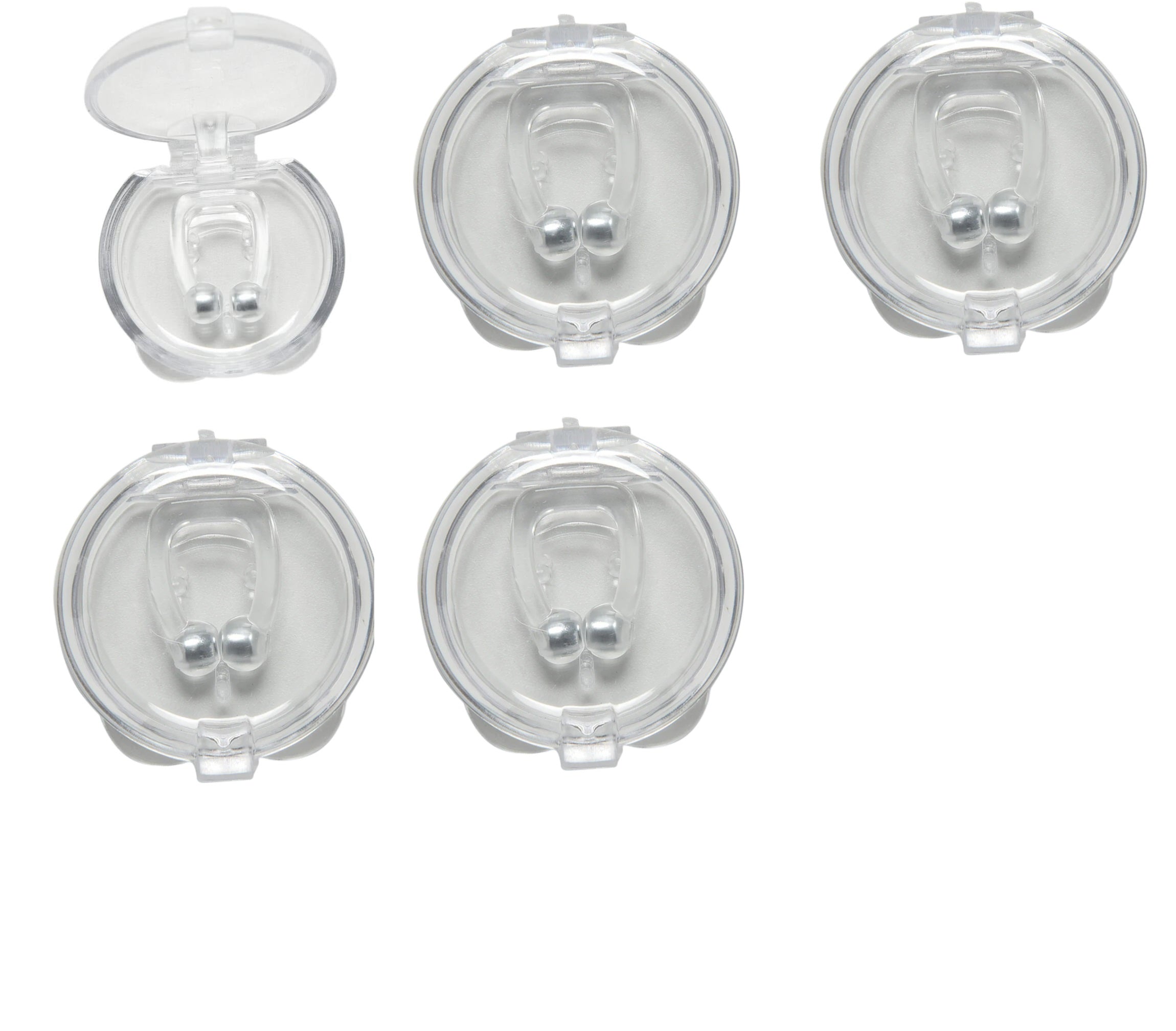 STORAZONE Makeup 5pcs Silicone Magnetic Anti Snore Stop Snoring Nose Clip Sleep Tray Sleeping Aid Apnea Guard Night Device