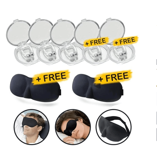 STORAZONE Makeup 5pcs2mask Silicone Magnetic Anti Snore Stop Snoring Nose Clip Sleep Tray Sleeping Aid Apnea Guard Night Device
