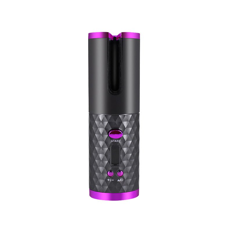 STORAZONE Makeup Black / USB Rechargeable Automatic Hair Curler Women Portable Hair Curling Iron LCD Display Ceramic Curly Rotating Curling Wave Styer