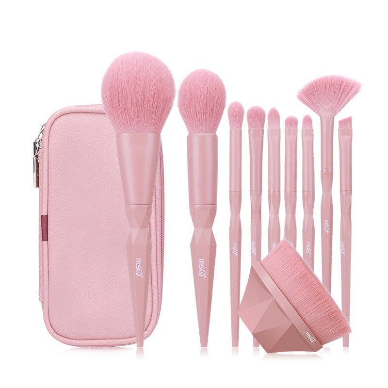 STORAZONE Makeup Pink and bag Makeup Set Brush Eye Shadow Brush Foundation Brush Full Set of Makeup Tools