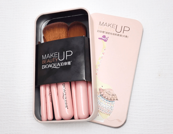 STORAZONE Makeup Pink Fine makeup brush set