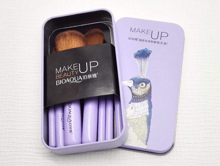 STORAZONE Makeup Purple Fine makeup brush set