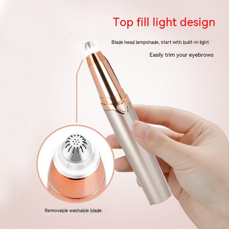 STORAZONE Makeup Rechargeable Champagne Gold / USB Electric Eyebrow Razor USB Charging