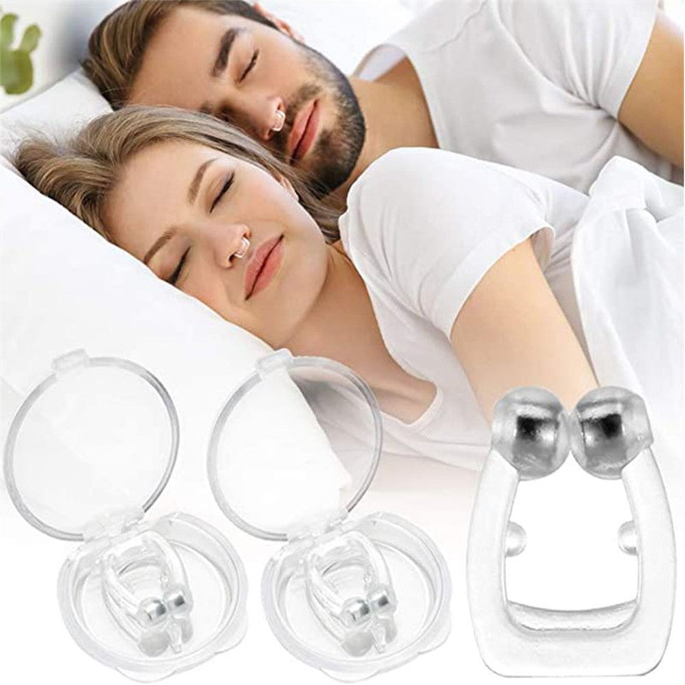 STORAZONE Makeup Silicone Magnetic Anti Snore Stop Snoring Nose Clip Sleep Tray Sleeping Aid Apnea Guard Night Device