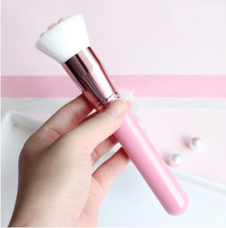 STORAZONE Makeup White Hair Pink Handle Cat Paw Brush