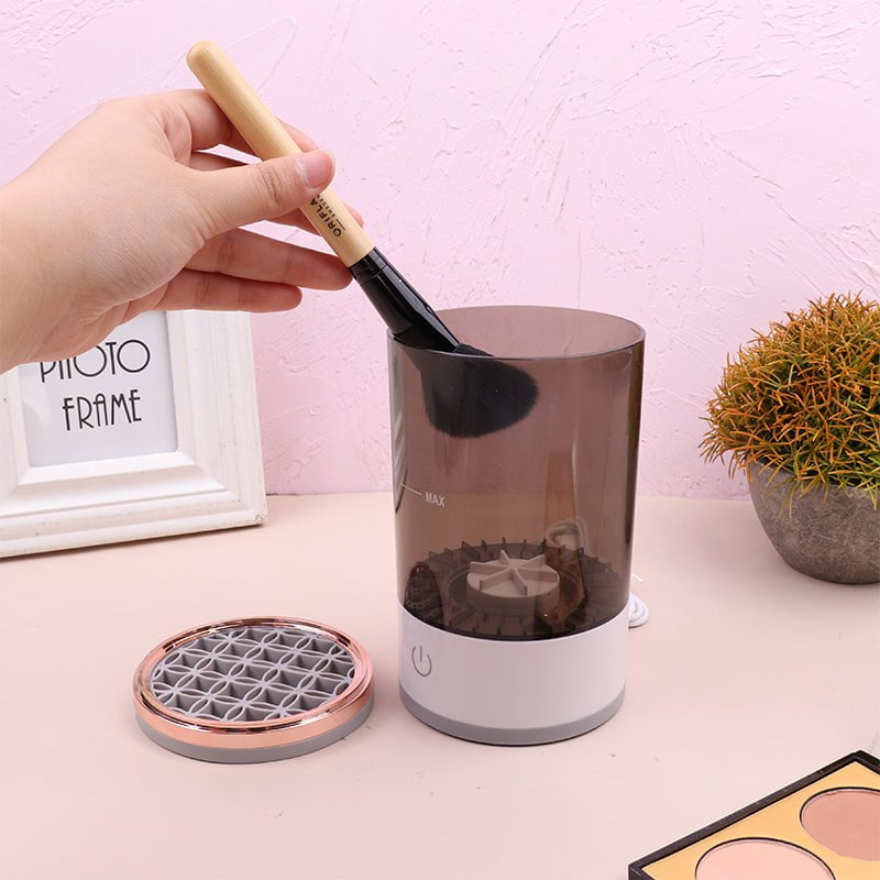 STORAZONE Makeup Women Eye Shadow Brush Cleaning Tool Portable Electric Makeup Brush Cleaner Machine With USB Charging Automatic Cosmetic Brush