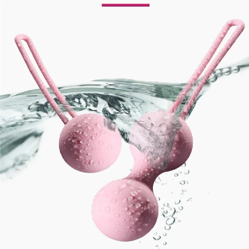 Storazone Medical Silicone Kegel Balls Exercise Tightening Device Balls Safe Ben Wa Ball for Women Vaginal massager Adult toy No Vibrator