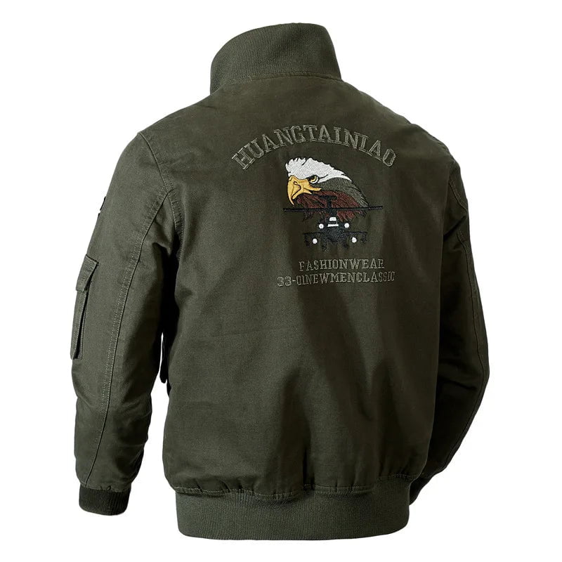 Storazone Men Bomber Jackets Air Force Jaquetas Slim Fit Jackets Casual Coats Good Quality Male Cotton Stand Collar Outerwear Coats 4XL