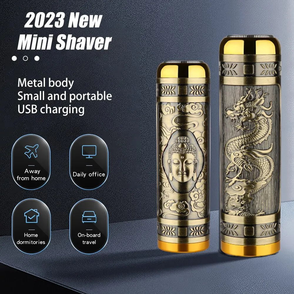 Storazone Men Electric Shaver Beard Trimmer USB Hair Razor For Home Travel Hair Cutting Machine Cordless Beard Shaver Portable Men Razor