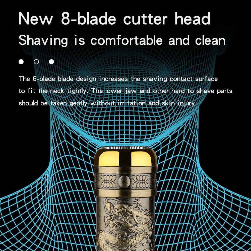 Storazone Men Electric Shaver Beard Trimmer USB Hair Razor For Home Travel Hair Cutting Machine Cordless Beard Shaver Portable Men Razor