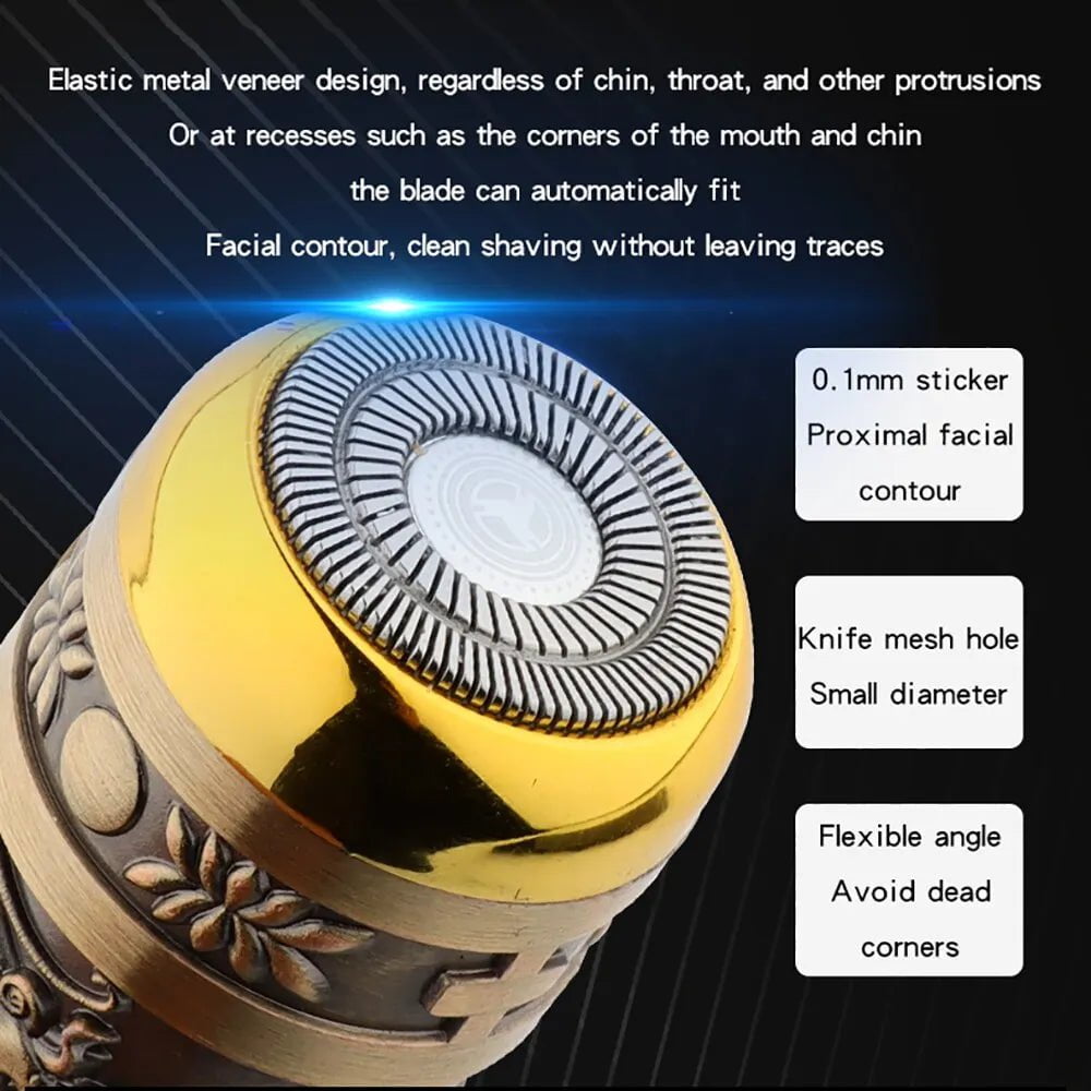 Storazone Men Electric Shaver Beard Trimmer USB Hair Razor For Home Travel Hair Cutting Machine Cordless Beard Shaver Portable Men Razor