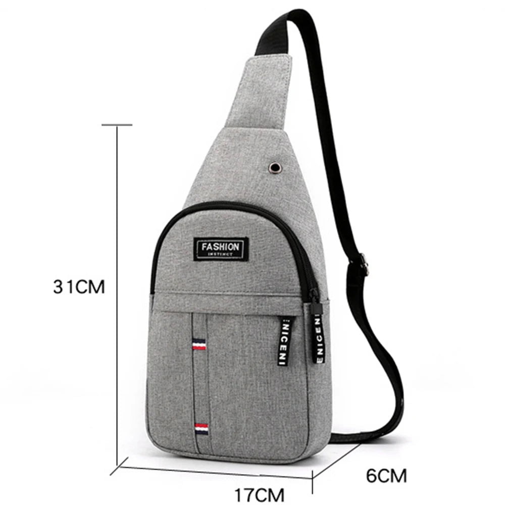 Storazone Men Fashion Multifunction Shoulder Bag Crossbody Bag On Shoulder Travel Sling Bag Pack Messenger Pack Chest Bag For Male