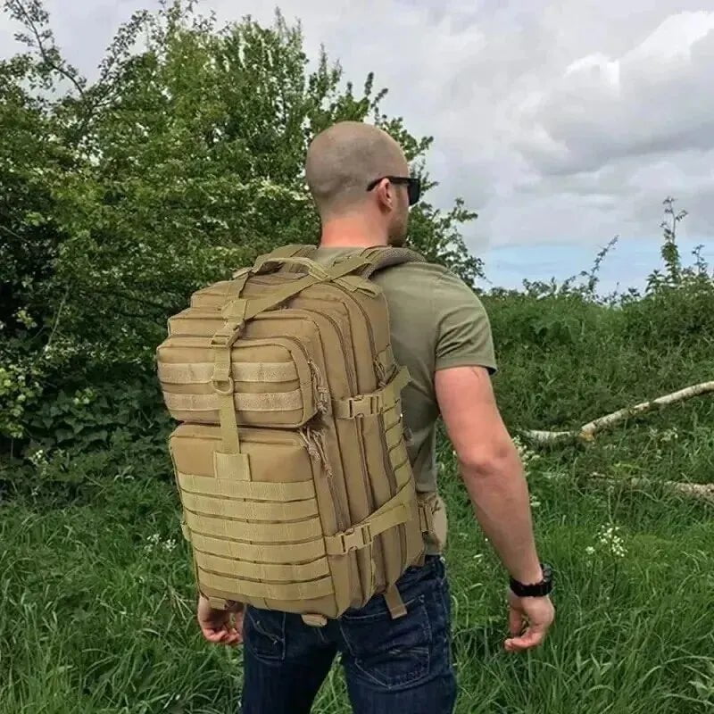 Storazone Men Hiking Backpack Big Capacity Army Tactical Men Backpack Military Camouflage Travel Outdoor Hiking Backpacks