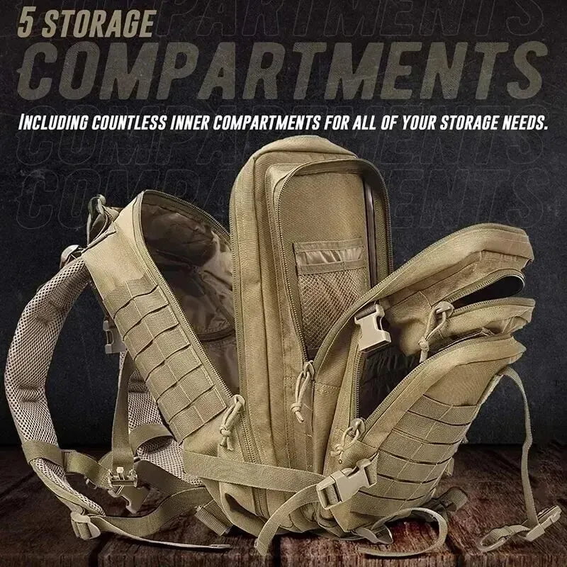Storazone Men Hiking Backpack Big Capacity Army Tactical Men Backpack Military Camouflage Travel Outdoor Hiking Backpacks