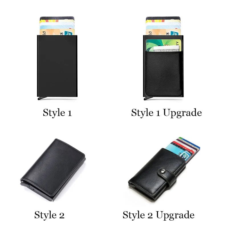 Storazone Men's Rfid Anti-theft Safe Smart Thin Slim Smart Wallet Credit Card Holder Women Luxury Brand Design Business Cardholder Purse