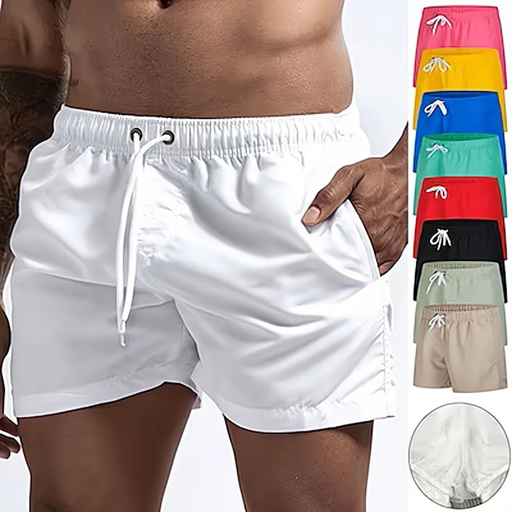 Storazone Men's Swim Shorts Swim Trunks Quick Dry Board Shorts Bathing Suit Breathable Drawstring With Pockets for Surfing Beach Summer