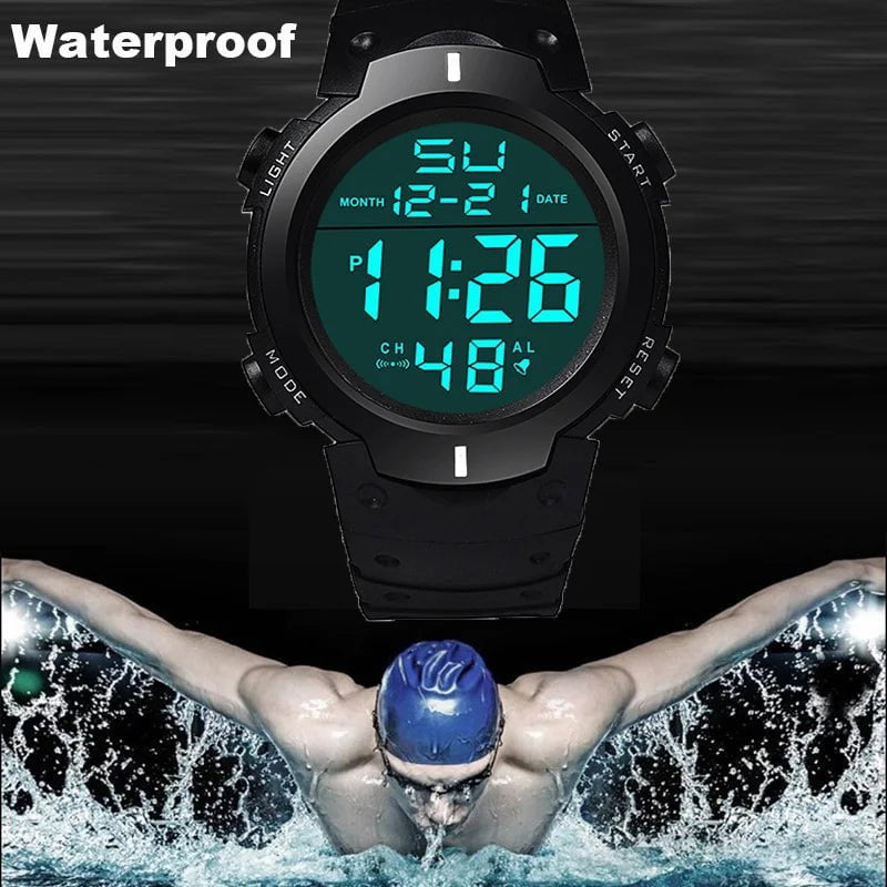 Storazone Men Sport LED Watches Top Brand Men Digital Clock Multi-Functional Rubber Man Fitnes Athlete Timekeeping Electronic Watch Reloj