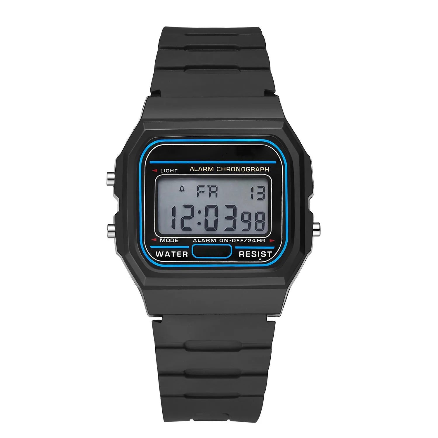 Storazone Men Watch Fashion LED Digital Watches Man Sports Military Wristwatches Vintage Silicone Wristband Electronic Clock Reloj Hombre