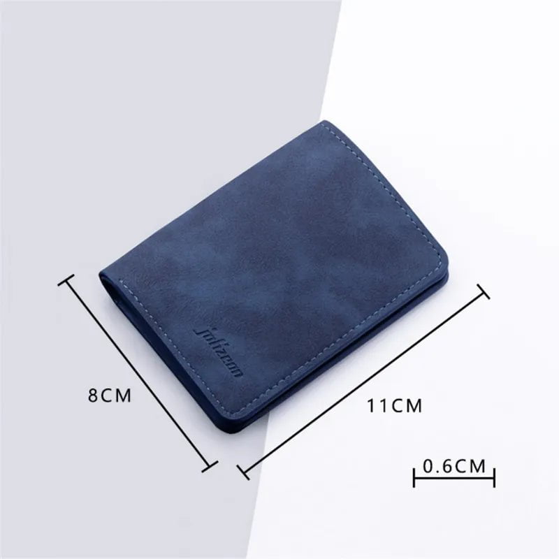 Storazone Men/Women Fashion Wallet ID/credit Card Holder Wallet for Men Multi-Card BagHolder Two Fold Small Wallet Black/gray Coin Purse