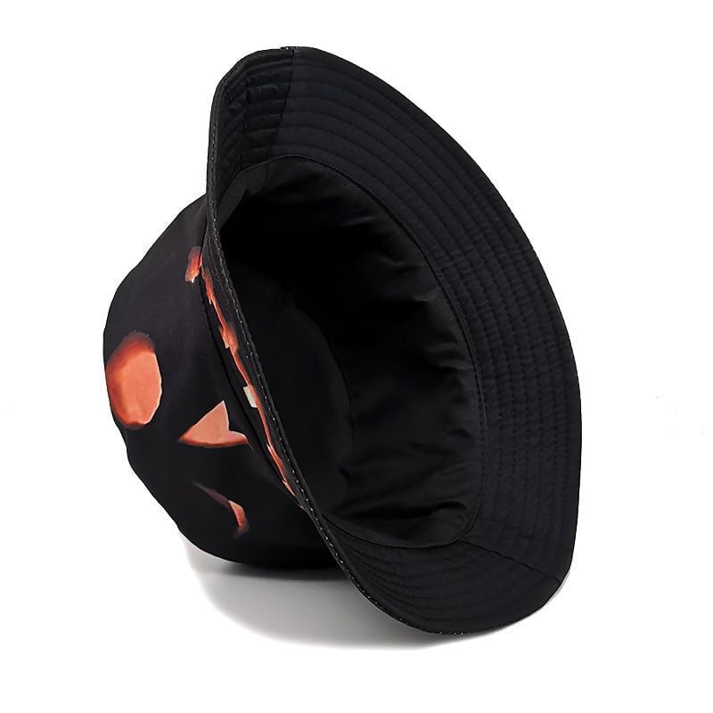STORAZONE Mens Collections 1 Style / M Halloween Hats Creative Cartoon Pumpkin Grimace Printed Sun-shade Fisherman Hat
