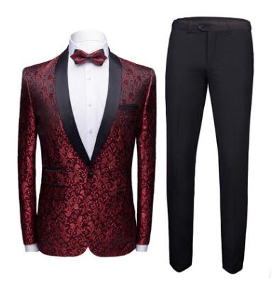 STORAZONE Mens Collections Claret / 165 94B(S) Men\'s suit suits men wedding Dress Suit Set