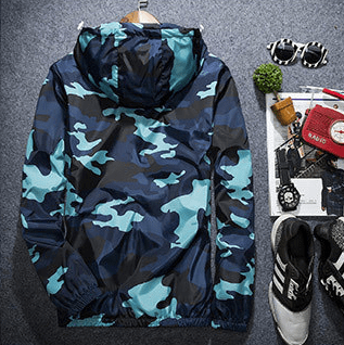 STORAZONE Mens Collections Covrlge Men Jacket Fashion Spring Men Brand Camouflage Jackets Casual Mens Coat Men's Hooded Luminous Zipper Coats MWJ011