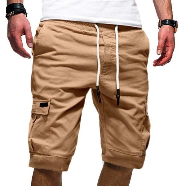STORAZONE Mens Collections Khaki / 2XL Men Casual Jogger Sports Cargo Shorts Military Combat Workout Gym Trousers Summer Mens Clothing