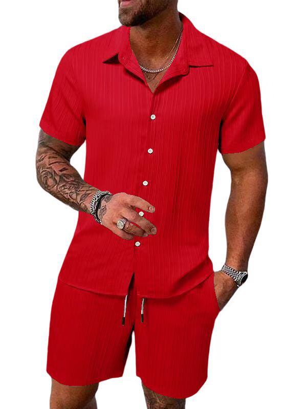 STORAZONE Mens Collections Red / L Men's Shirt Casual Loose Outfit