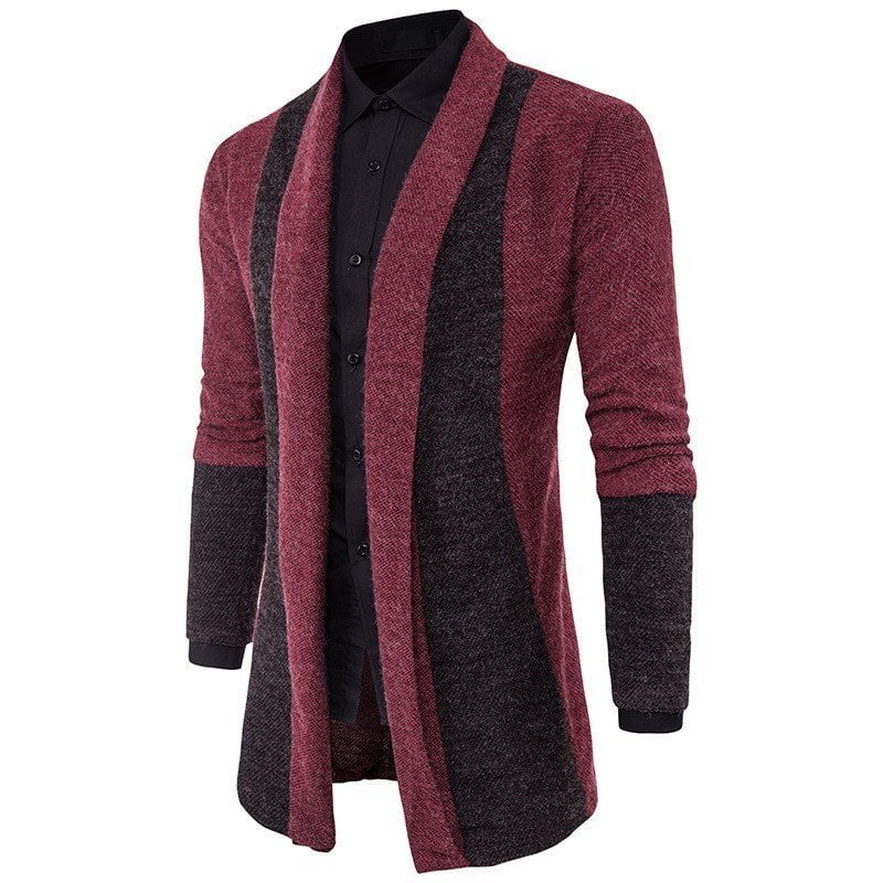 STORAZONE Mens Collections Red wine / 2XL Cardigan Sweater Mens Casual Coat Knitwear Coat Men Clothing