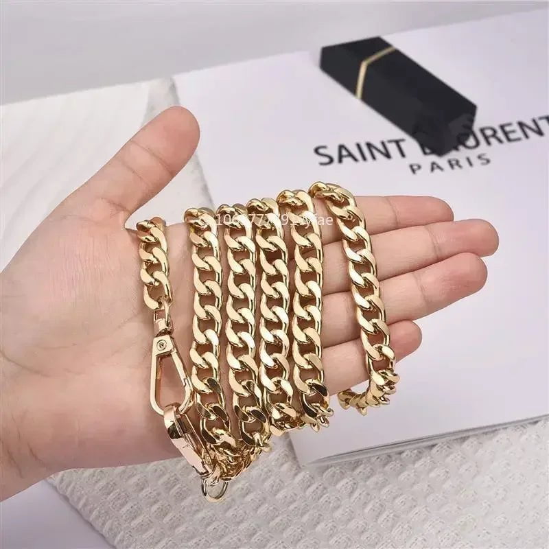 Storazone Metal Aluminum Bag Chain Replacement Parts Accessories For Hand-Woven Shoulder Handbag DIY Handmade Detachable Straps