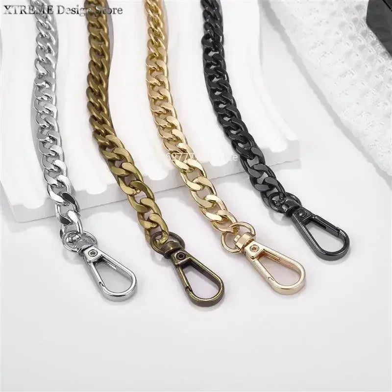 Storazone Metal Aluminum Bag Chain Replacement Parts Accessories For Hand-Woven Shoulder Handbag DIY Handmade Detachable Straps