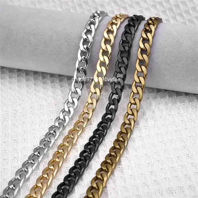 Storazone Metal Aluminum Bag Chain Replacement Parts Accessories For Hand-Woven Shoulder Handbag DIY Handmade Detachable Straps