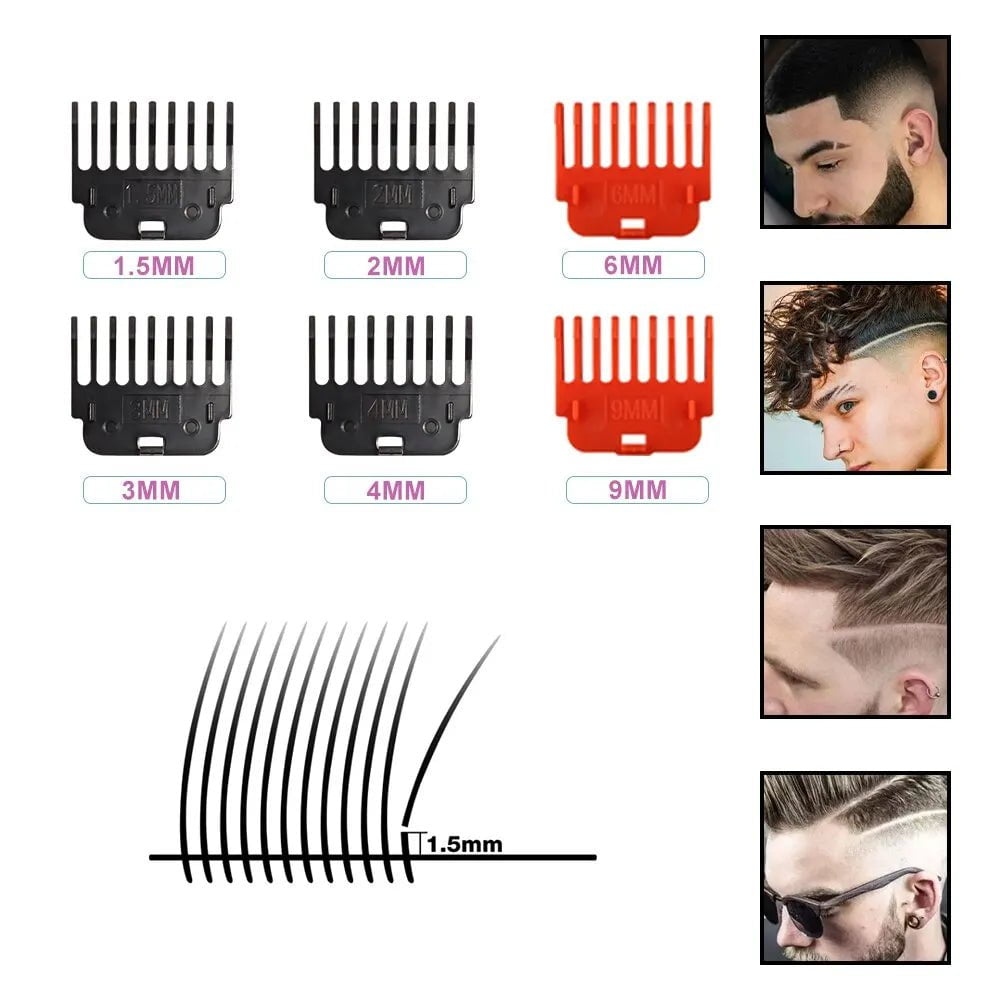 Storazone Metal Vintage T9 Electric Hair Clipper Hair Cutting Machine Professional Electric Shaver Rechargeable Barber Trimmer for Men USB