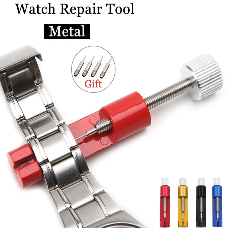 Storazone Metal Watch Repair Tool Adjusting Watch Strap Tool with Watch Pin Band Bracelet Link Pin Tool Remover Easy To Remover Adjust