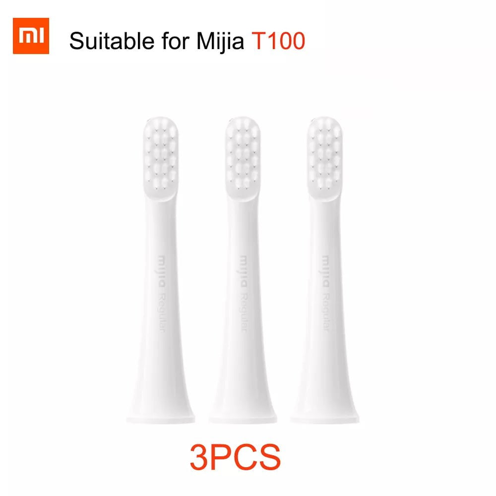 Storazone Mijia T100 3PCS Original XIAOMI MIJIA Sonic Electric Toothbrush Head T100 T300 T500 T500C  Replacement Toothbrush Heads