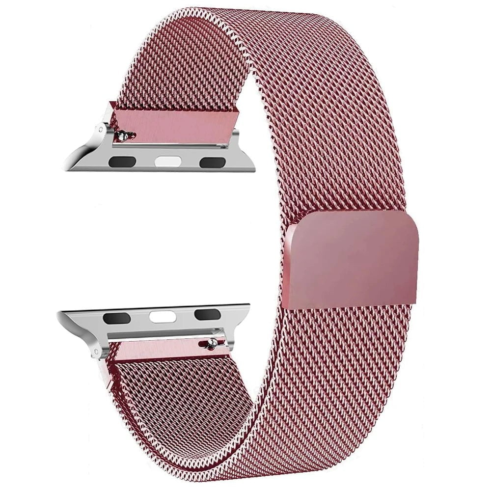 Storazone milanese Loop Band for apple watch Strap Ultra 49mm 45mm 44mm 41mm 40mm Metal Wristband bracelet iwatch series 3 4 5 6 7 8 9 SE