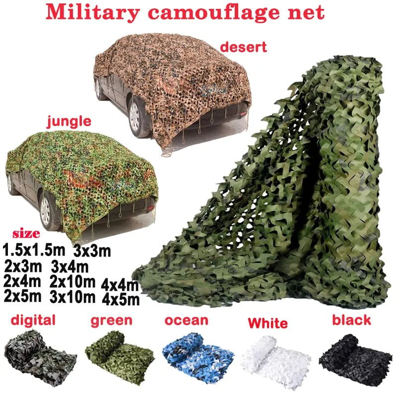 Storazone Military camouflage net gazebo camouflage net shade net garden decoration net green jungle camouflage white camouflage beige 2x3