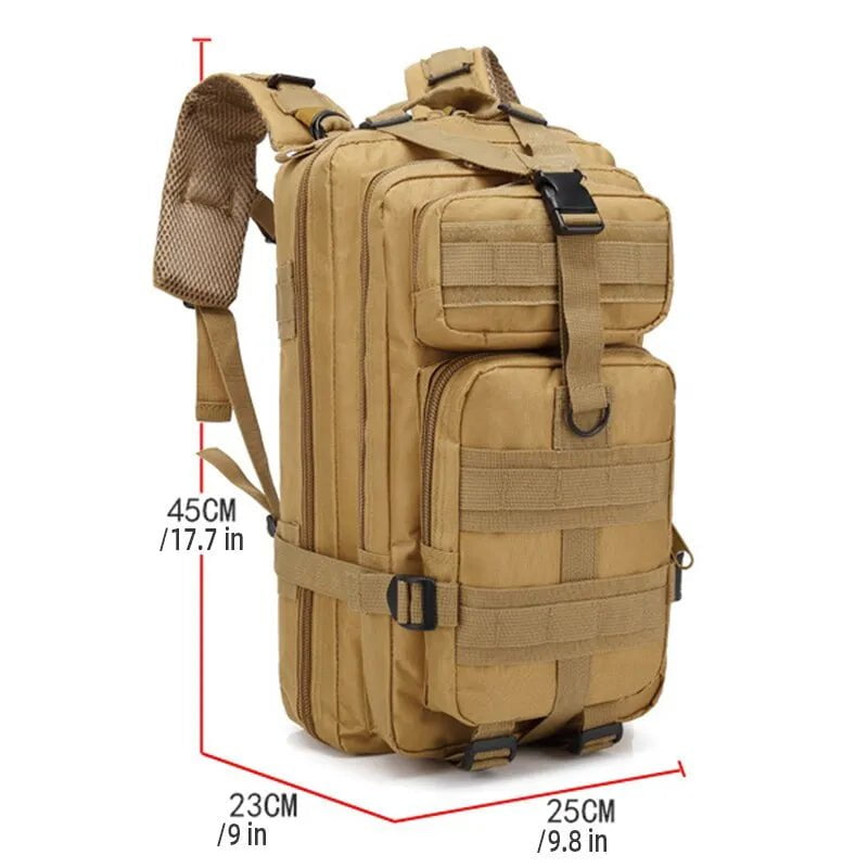 Storazone Military Tactical Backpack Travel Sports Camouflage Bag Outdoor Climbing Hunting Backpack Fishing Hiking Army 3P Pack Bag