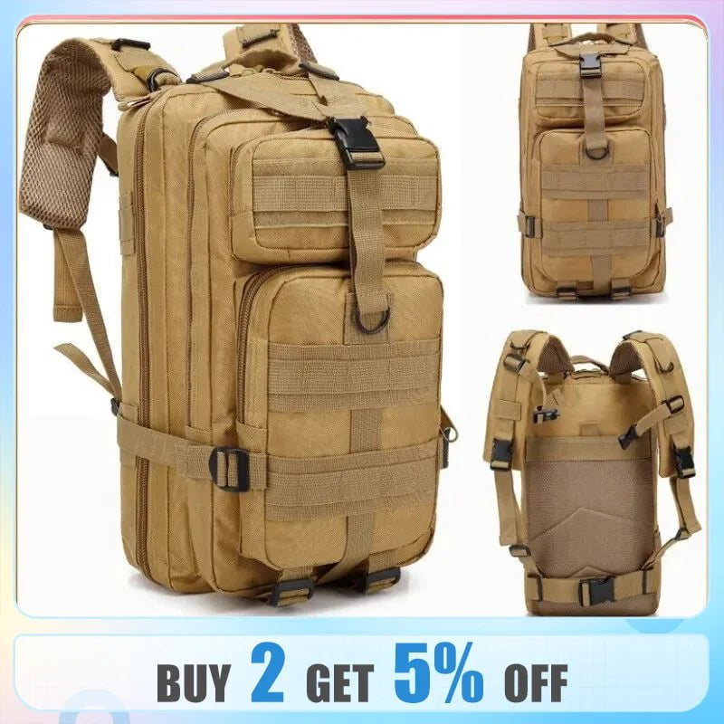 Storazone Military Tactical Backpack Travel Sports Camouflage Bag Outdoor Climbing Hunting Backpack Fishing Hiking Army 3P Pack Bag