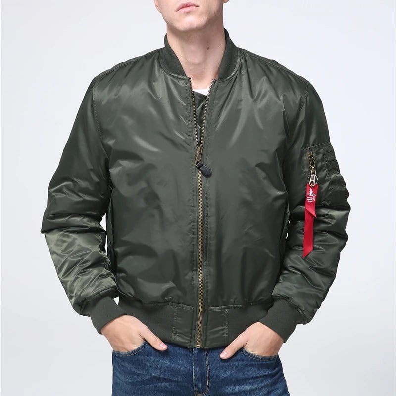 Storazone Military tactical Male Army MA-1 Flight Bomber Jacket Baseball Varsity College Pilot Air Force Waterproof Winter Coat For Men
