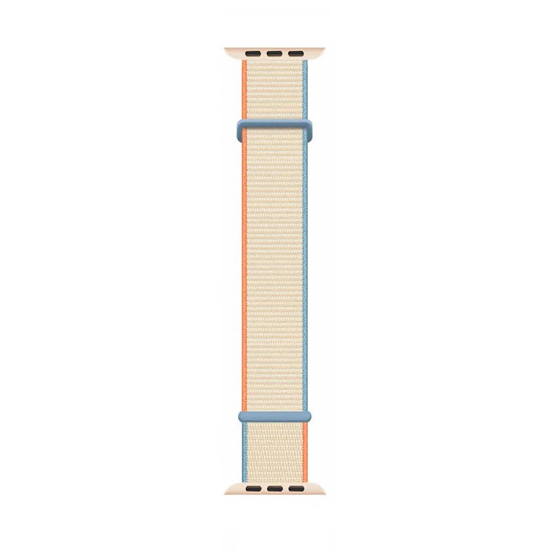 Storazone Milky white / 38mm 40mm 41mm Nylon Band for Apple Watch Strap 49mm 45mm 41mm 44mm 40mm 42mm 38mm Adjustable Elastic Bracelet iWatch Ultra Series 3 4 5 SE 678