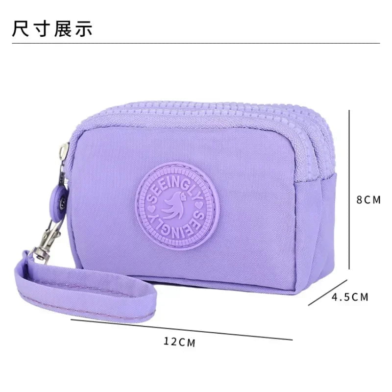 Storazone Mini Bag with Triple Zipped Portable Women Wallets Phone Pouch New Fashion Big Capacity Women Wallet Make-up Bag Coin Purse