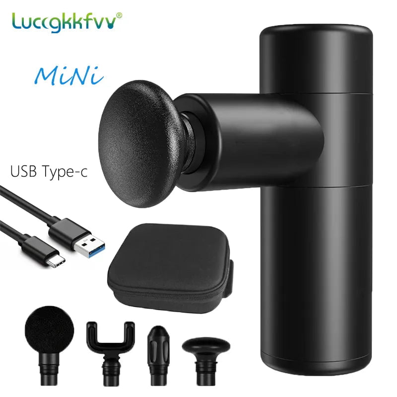 Storazone Mini Pocket Massager / CHINA / Type C Charge Massage Gun 32 Speed Deep Tissue Percussion Muscle Massager Fascial Gun For Pain Relief Body And Neck Vibrator Fitness