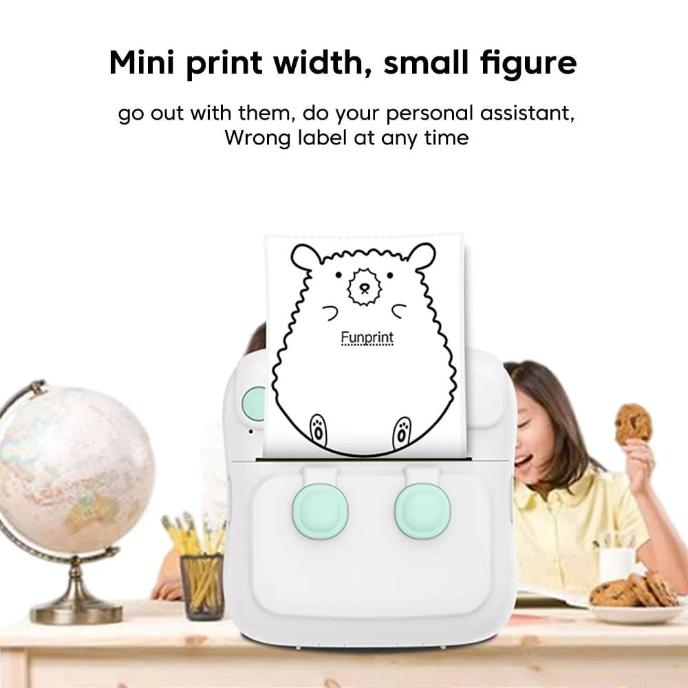 Storazone Mini Printer Thermal Paper Label Sticker Colorful Adhesive Self-adhesive Paper for Wireless Bluetooth Photo Inkless Printer 57mm