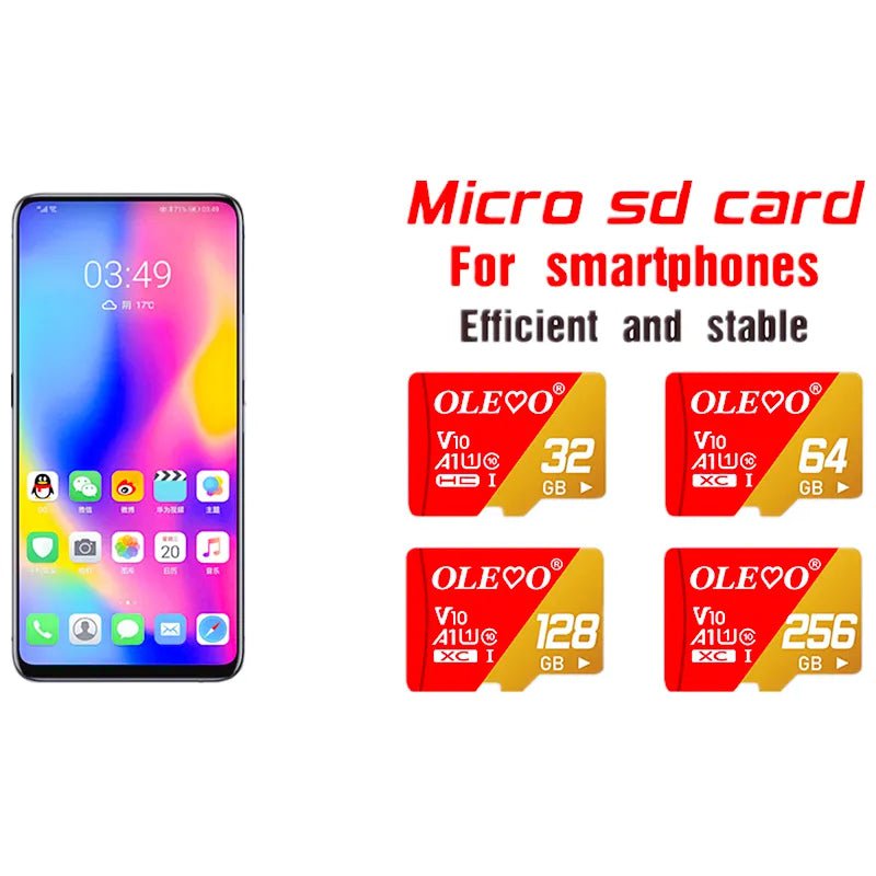 Storazone Mini SD Card 128gb 256gb High Speed Memory Cards 8GB 16GB 32GB 64GB Class 10 Storage Micro tf card for phone PC tablet MP4