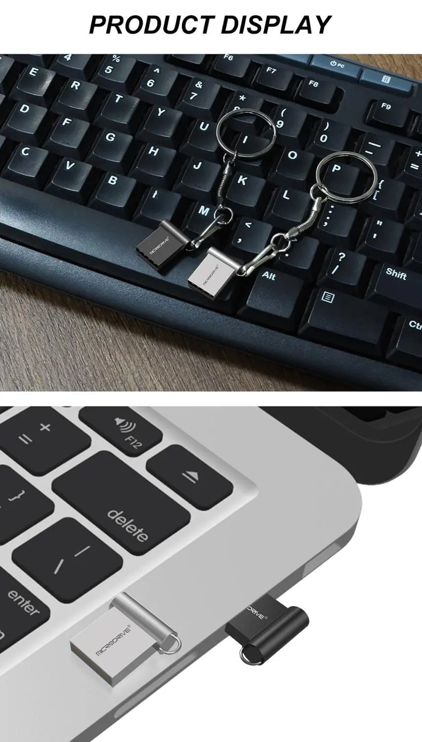 Storazone Mini USB Flash Drive Pen Drive USB 2.0 Pendrive 64GB 32GB 16G 8G 4G Flash Memory Stick with Key Ring 128GB U Disk Creative gifts