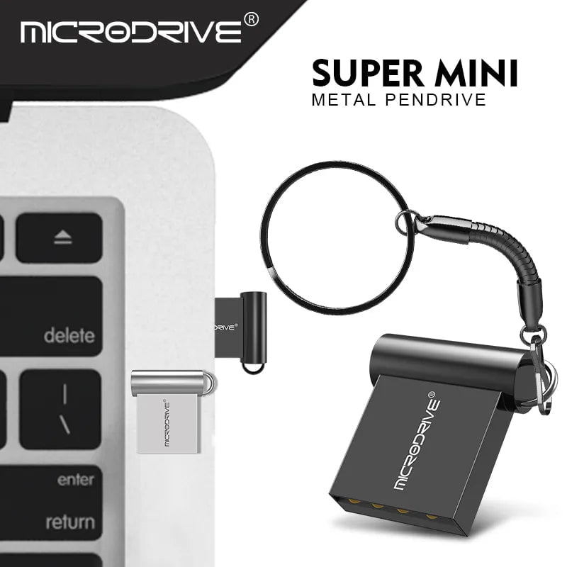 Storazone Mini USB Flash Drive Pen Drive USB 2.0 Pendrive 64GB 32GB 16G 8G 4G Flash Memory Stick with Key Ring 128GB U Disk Creative gifts