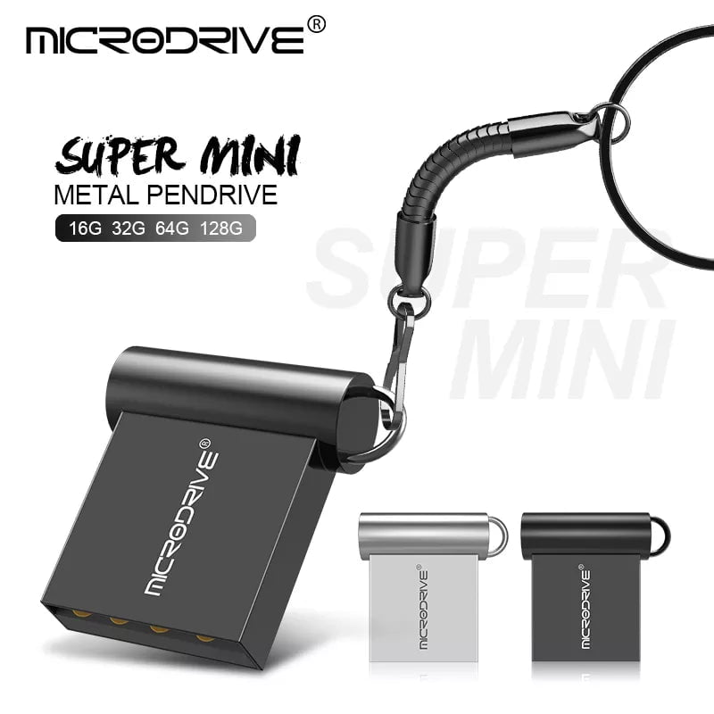 Storazone Mini USB Flash Drive Pen Drive USB 2.0 Pendrive 64GB 32GB 16G 8G 4G Flash Memory Stick with Key Ring 128GB U Disk Creative gifts